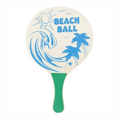 Yiwu factory entertainment Beach rackets Wholesale cheap Price hot sale wooden beach bat with 2 shots 1 ball