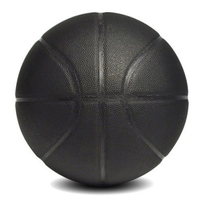 black basquetebol Indoor outdoor custom logo PU leather molten man black street basketball ball