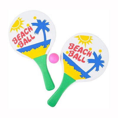 Hot sales Screen printing beach rackets Promotional Wholesale Cheap Price Custom Logo Toy Training Beach Bat