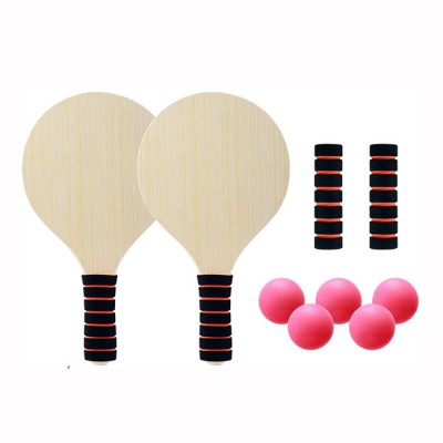 High quality factory Wholesale Promotional Customized brand wood Beach Racket Paddle